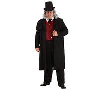 Men's Ebenezer Scrooge Costume Plus Size Victorian Dickens Christmas Carol Outfit