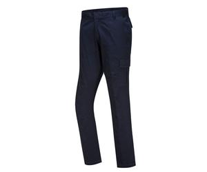 Mens Eco Stretch Slim Fit Combat Trousers Multiple Pockets Workwear Pants