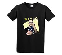Men's Edward Snowden with Flag T-Shirts Black S