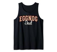 Mens Eggnog Dad Christmas Varsity Letters Tank Top