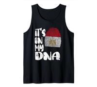 Mens Egypt Flag It's in My Dna Egyptian Fingerprint Flag Tank Top