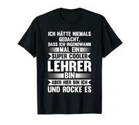 Mens Ein super cooler Lehrer Lehrer Schule T-Shirt