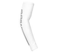 Mens Elastic Compression Elbow Sleeve Fit Support Arm Brace Guard-A Pair White L