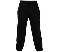 Mens Elasticated cuff Fleece Jogging Bottoms Size S-5XL Elastic Waist Comfort Pant Trousers Joggers Cuffed Bottoms Black Navy Light Grey Charcoal Boys