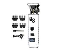 Men's Electric Shaver - 150mm Cordless Shaver Rechargeable Hair Clippers Waterproof Grooming Device for Dad Boyfriend Grandpa Daily Beard Care Set Pro Edition