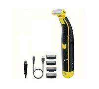 Men'S Electric Shaver Dual Blade Wet & Dry Razors Full Body Washable USB Rechargeable Precision Trimmer Heads
