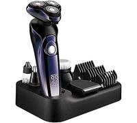 Mens Electric Shaver Razor Beard Trimmer Rotary Cordless Sideburn Nose