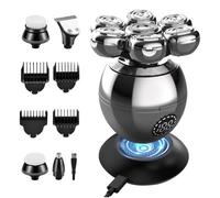 Men's Electric Shaver, Rotating Head Shaver, IPX7 Waterproof Electric Shaver Rechargeable Type-C and Nose Hair Trimmer with LED Screen and Wet and Dry Portable (1)
