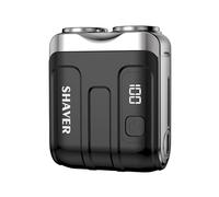 Mens Electric Shavers, Mini Electric Shaver for Men, Waterproof USB Rechargeable Razor, Washable Beard Trimmer for Men, Travel and Home Grooming (Black)