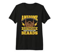 Mens Electrician Dad Design for Handyman - Awesome Electricians Premium T-Shirt