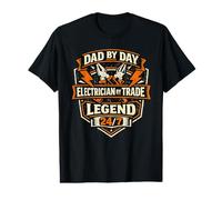 Mens Electrician Dad Trade Legend 24/7 Value Graphic T-Shirt