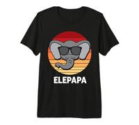 Mens Elepapa Father Papa 2025 Daddy Elephant Dad Premium T-Shirt