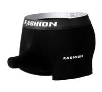 Men's Elephant Boxer Shorts - Open Hole Separate Pouch Loose Underwear Breathable Underwear Summer Sexy Underwear Sports Cotton Boxer Shorts Briefs Wide Lips Strings Thong G-String, black, L