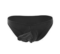 Men's Elephant Nose Underwear Brief with Pouch for Balls Sexy Classic Cheeky Bulge Enhancer Jockstrap Male Workout Tiny Soft Exotic Underwear Briefs Plain Trendy Lingerie G String Black