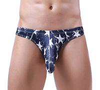 Men's Elephant Trunk Hammock Pouch Briefs Underwear Trendy Jockstrap Bulge Enhancer G String Lightweight Slutty Sexy Male Lingerie Bikini Jock Strap Bulge Enhancement Running Sissy Navy