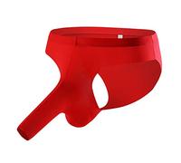 Mens Elephant Trunk Underwear Mens Bulge Pouch Thong Sexy G-String Underpants Stretch Moisture-Wicking Briefs Nose Open Sheath Boxer Shorts Naughty Bikini Underwear Bulge Enhancement Jockstrap