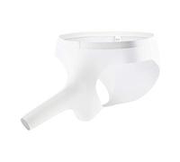 Mens Elephant Trunk Underwear Mens Bulge Pouch Thong Sexy G-String Underpants Stretch Moisture-Wicking Briefs Nose Open Sheath Boxer Shorts Naughty Bikini Underwear Bulge Enhancement Jockstrap