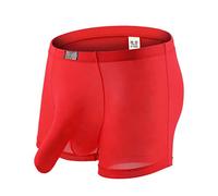 Mens Elephant Trunk Underwear Mens Separation Underwear Sexy Long Penis Pouch Boxers Semi Sheer Athletic Underpants Ultra Thin Dry Fit Panties With Built In Pouch Support Sexy Lingerie Trunk