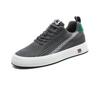Men's Elevator Shoes Invisible Height Increasing Shoes Hidden Wedge Heel Mesh Upper Casual Shoes 2.4 Inches Taller Comfortable Walking Shoes for Heel Grey 46