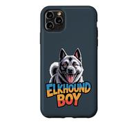 Mens Elkhound Boy Canine Pup Cartoon Pet Norwegian Dog Breed Case for iPhone 11 Pro Max