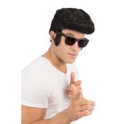 Mens Elvis Wig 1950S Teddy Boy Danny Rock & Roll Fancy Dress Retro Rock Rocker