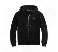 Men's Embroidered Hoodie 2025 and Jacket Set, Casual Fleece Cardigan Small Logo DesignC6 Black And White Label Hoodie 2XL