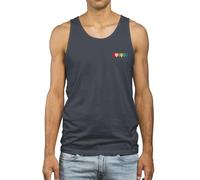 Mens Embroidered Vest for Pride with Rainbow Hearts Design LGBTQ Gift Gay Bisexual Transgender Queer Festival Present, S, Charcoal