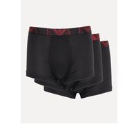 3 Pack Stretch Cotton Trunks Blue/Red M