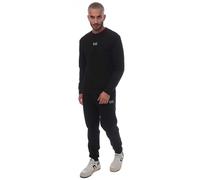 Men's Emporio Armani EA7 Core Identity Cotton Blend Tracksuit in Black