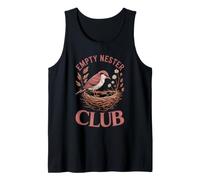 Mens Empty Nester Club Bird Nest Parents Dad Mom Empty Nester Tank Top