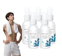 Men's Energizing Body Spray, Cooling Sensation Spray, Seaweed Extract Spray, Long-Lasting Vitality, Energizing Blend with Natural Ingredients, for an Invigorating and Refreshed Feeling (5 Bottles)