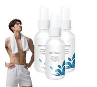 Men's Energizing Body Spray, Cooling Sensation Spray, Seaweed Extract Spray, Long-Lasting Vitality, Energizing Blend with Natural Ingredients, for an Invigorating and Refreshed Feeling (3 Bottles)