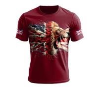 Men's England National Day Tops Great British Bunting Flag T Shirts Britain Flag Print Tee Roundneck Short Sleeve Tshirts Union Jack UK T-Shirts 2026