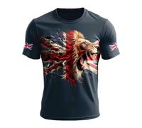 Men's England National Day Tops Great British Bunting Flag T Shirts Britain Flag Print Tee Roundneck Short Sleeve Tshirts Union Jack UK T-Shirts 2026
