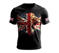 Men's England National Day Tops Great British Bunting Flag T Shirts Britain Flag Print Tee Roundneck Short Sleeve Tshirts Union Jack UK T-Shirts 2026