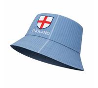 Mens England Retro Reversible Bucket Hat Unisex Football Fan Cotton Cap | Adults Womens 100% Cotton Wide brim Ideal for football matches, festivals, holidays, camping and everyday wear