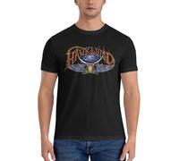 Men's English Rock Band T-Shirts Cotton Men's Short Sleeve Shirts Cool Tops for Summer Outdoor Activities Black XXL