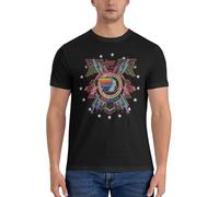 Men's English Rock Band T-Shirts Cotton Men's Short Sleeve Shirts Cool Tops for Summer Outdoor Activities Black L