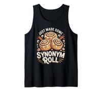 Mens English Teacher Bread Baker Bakery Made Some Synonym Rolls Tank Top