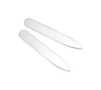Men's Engravable Sterling Silver Collar Stiffeners - Savile Row Company