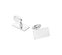 THE SAVILE ROW COMPANY LONDON Men's Genuine British Sterling Silver Rectangle Cufflinks