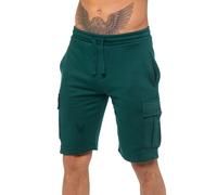 Mens Enzo Cargo Shorts Fleece Casual Beach Summer Elasticated Sports Half Pants