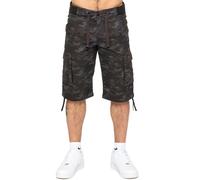 Mens Enzo Cargo Shorts Lightweight Casual Summer Elasticated Camo Half Pants