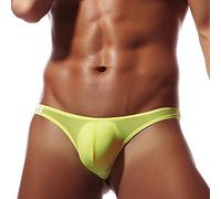 Men'S Erotic Briefs Mens Sexy Underwear For The Bedroom Solid Color Ice Silk Thin Thongs G-String Underwear Sexy Low Waisted Transparent Thong No Itching Label Thongs Waist Parallel Bars