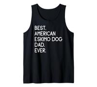 Mens Eskie Best American Eskimo Dog Dad Ever Tank Top