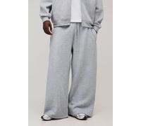 Men's Essential Extreme Wide Leg Jogger | Grey Marl | Size X-Small | BOOHOOMAN