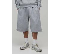 Men's Essential Jersey Jort | Grey Marl | Size 4X-Large | BOOHOOMAN