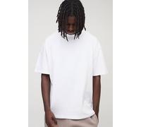 Men's Essential Oversized Extended Neck T-Shirt | White | Size Small | BOOHOOMAN