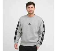 Men's Essentials 3-Stripes Fleece Sweatshirt, Grey S