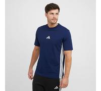 Men's Essentials 3-Stripes Single Jersey T-Shirt, Navy S